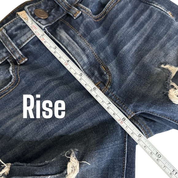 American Eagle 360 Next Level Stretch Hi Rise Jegging distressed jeans women 00S - Picture 10 of 12